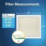 Filtrete 21x22x1 MERV 8 Pleated Air Filters 6-Pack