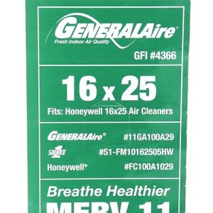 Generalaire #4366 Air Filter - 16"x25"x4.5" Merv 11
