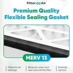 20x24x3 MERV 13 Pleated Air Filters - 2 Pack