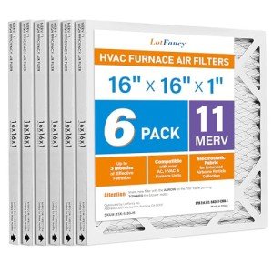 LotFancy 16x16 Air Filters MERV 11 (6-Pack)