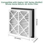 20x20x3 MERV 13 Pleated Air Filter 2-Pack