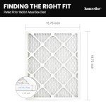 Komashr 16x20x1 MERV 8 Air Filter (4-Pack)