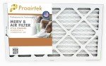 Proairtek 12x20x1 Air Filters, MERV 8 (4-Pack)
