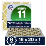 MERV 11 Air Filter 16x20x1 (6-Pack)