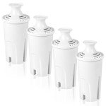 4 Pack Water Filter for Brita Pitchers