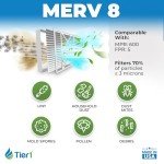 Tier1 MERV 8 Air Filters 20x25x6 - 2 Pack
