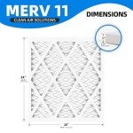 6-Pack 20x24x1 MERV 11 Furnace Air Filters