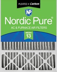 Nordic Pure MERV 13 Carbon Air Filter 20x25x5
