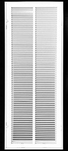 12" x 36" Steel Air Filter Grille - White