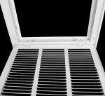 12" x 36" Steel Air Filter Grille - White