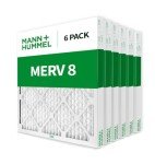 Mann+Hummel MERV 8 Pleated HVAC Air Filters - 6 Pack