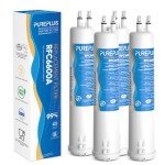 PUREPLUS Refrigerator Water Filter 4-Pack Compatible