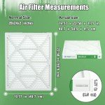 20x24x2 MERV 8 Pleated Air Filters - 4 Pack