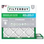 20x20x1 MERV 8 Pleated Air Filters (2-Pack)