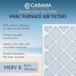 Cabana 24x30x1 Merv 8 Air Filters - 6 Pack