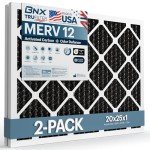 BNX TruFilter MERV 12 Odor Defense Air Filter 2-Pack