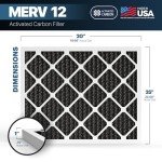 BNX TruFilter MERV 12 Odor Defense Air Filter 2-Pack
