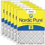 Nordic Pure 24x24 MERV 10 Air Filters - 6 Pack