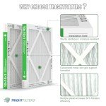 TRIGHTFILTERS 10x10x1 MERV 8 Pleated Air Filter 6-Pack