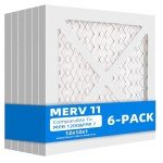 6-Pack 12x12 Pleated Furnace Air Filters