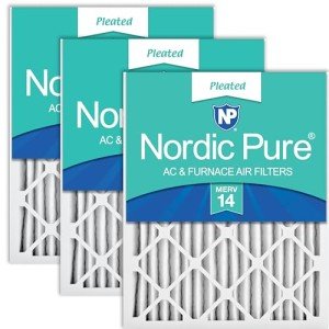 Nordic Pure MERV 14 Pleated Air Filters 3 Pack