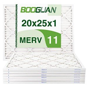 BOOGUAN MERV 11 Pleated Air Filters 6-Pack