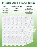BOOGUAN MERV 11 Pleated Air Filters 6-Pack