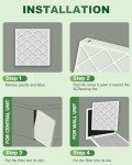 BOOGUAN MERV 11 Pleated Air Filters 6-Pack