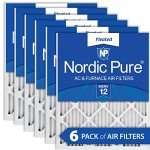 Nordic Pure MERV 12 Pleated Air Filters 6-Pack