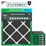 24x30x1 MERV 8 Air Filter Odor Eliminator (6-Pack)