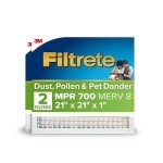 Filtrete 21x21x1 AC Air Filter, 2-Pack