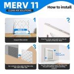 14x20x1 Pleated Furnace Air Filters - 4 Pack