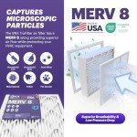 BNX TruFilter MERV 8 Air Filters 2-Pack 20x25x4