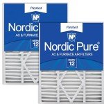 Nordic Pure MERV 12 Air Filters 20x25x5 2 Pack