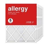 MERV 11 Pleated Air Filters, 6-Pack, 24x30x1