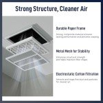 YEEREAD MERV 8 Air Filters 6-Pack, 24x24
