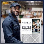 YEEREAD MERV 8 Air Filters 6-Pack, 24x24