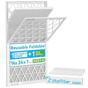 Stafilter 14x24x1 MERV 8 Reusable Air Filter