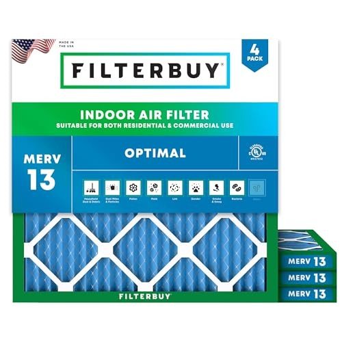 23.5x23.5x1 MERV 13 Air Filter (4-Pack)