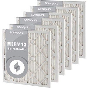SpiroPure MERV 13 Pleated Air Filters (6 Pack)
