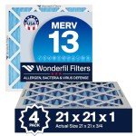 MERV 13 Air Filters 21x21x1 (4-Pack)