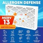 MERV 13 Pleated Air Filters 16x25x4 (4-Pack)