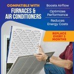 MERV 13 Pleated Air Filters 16x25x4 (4-Pack)