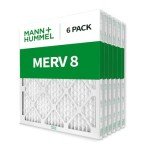 Mann+Hummel MERV 8 Pleated HVAC Filters, 6 Pack