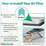 MERV 13 Pleated Air Filters 20x30x3 (2-Pack)