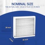 MERV 11 Air Filter 20x25x4 - 2 Pack