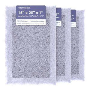 16x25 Air Filter Pads for HVAC – 3 Pack
