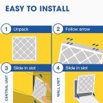 Aerostar MERV 8 Pleated Air Filters 6 Pack
