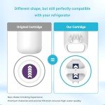 Aqua Crest Refrigerator Water Filter Replacement - 2 Pack