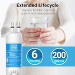 Aqua Crest Refrigerator Water Filter Replacement - 2 Pack